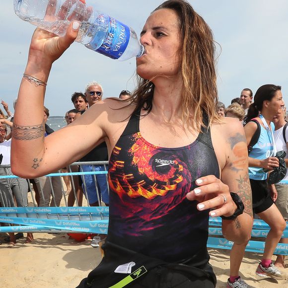 Exclusif - Laure Manaudou - La championne de natation L.Manaudou organise et lance la 1er édition de sa course, la "Swimrun" à Arcachon, France, le 23 juin 2019. © Patrick Bernard/Bestimage