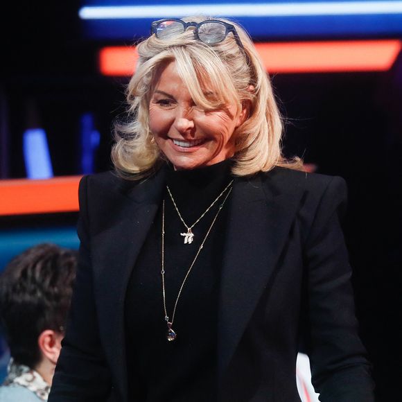 Exclusif - Caroline Margeridon - Enregistrement de l'émission "100% logique" présentée par C. Feraud et qui sera diffusée samedi 1er mars à 21.10 sur France 2 et sur france.tv, au Studio du Lendit à Saint-Denis, France, le 12 décembre 2024. © Christophe Clovis / Bestimage CP :