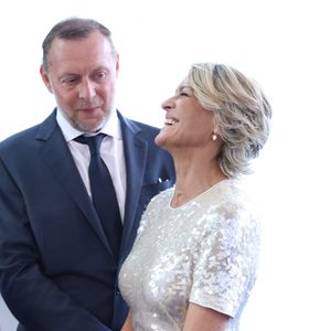 Henri Smith et Robin Wright - Photocall de la soirée de clôture du 64ème Festival de télévision de Monte-Carlo le 17 juin 2025.

© Denis Guignebourg / Bestimage