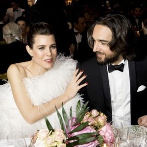 Charlotte Casiraghi et son compagnon Dimitri Rassam - 64ème Bal de la Rose sur le thème de Manhattan, imaginé par K.Lagerfeld, au profit de la Fondation Princesse Grace, dans la Salle des Etoiles au Sporting Monte Carlo à Monaco. Le 24 mars 2018 © Pierre Villard / Palais Princier / SBM via Bestimage