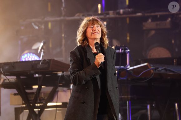 Exclusif - Jane Birkin sur scène lors du Festival des Festivals au parc de saint-Cloud le 26 août 2020. Un spectacle diffusé en live sur France 2. (Agence / Bestimage)