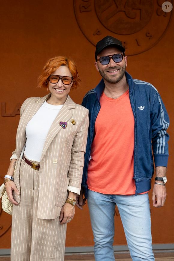 Natasha St-Pier et son compagnon Vincent Bidal au Village lors des Internationaux de France de Tennis de Roland Garros 2025 le 3 juin 2025 à Paris.  © Moreau / Jacovides / Bestimage