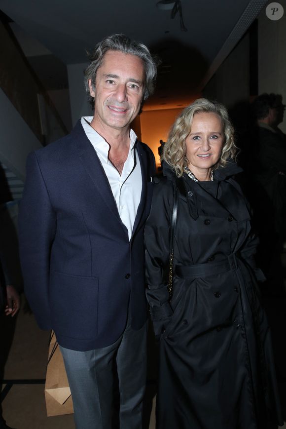 Laurent Solly (Pdg France de Facebook) et sa Femme Caroline Roux - « Voir venir Venir voir », Célébration des 40 ans de la Fondation Cartier pour l'art contemporain avec la « Traversée du chantier de la nouvelle Fondation Cartier »,  place du Palais Royal, dont l'ouverture se fera en décembre 2025. Paris, France, le 18 octobre 2024. © Bertrand Rindoff/Bestimage