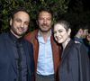 Emilie Dequenne, son mari Michel Ferracci et Samuel Le Bihan au dîner Dior Madame Figaro à la "Terrasse by Albane" sur le rooftop de l'hôtel JW Marriott lors du 77ème Festival International du Film de Cannes le 15 mai 2024. © Olivier Borde/Bestimage