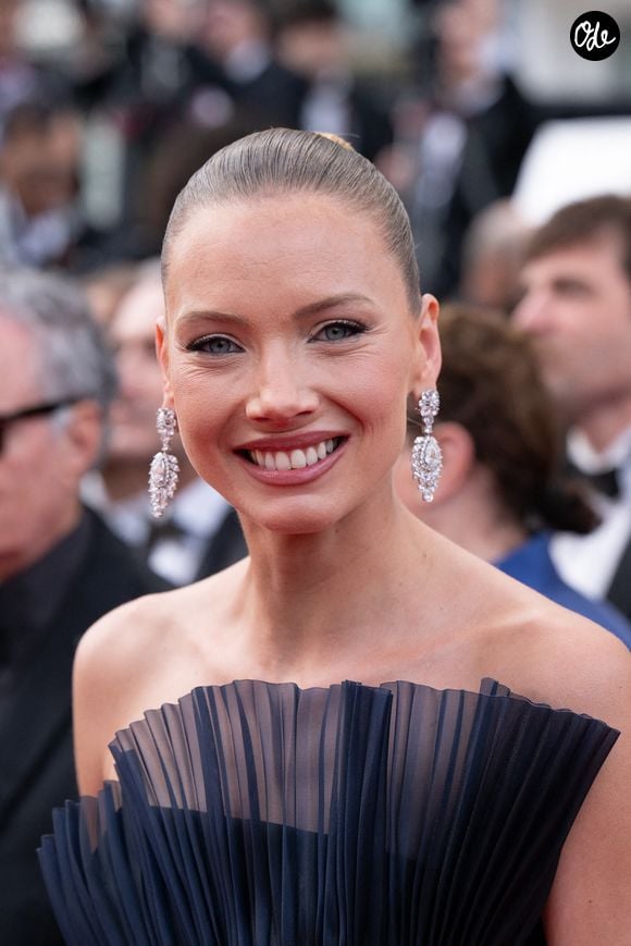 Amandine Petit assiste à la projection sur tapis rouge du film "Fatherland" lors du 79e Festival de Cannes, à Cannes, le 14 mai 2026. Photo : Laurent Zabulon/Abaca