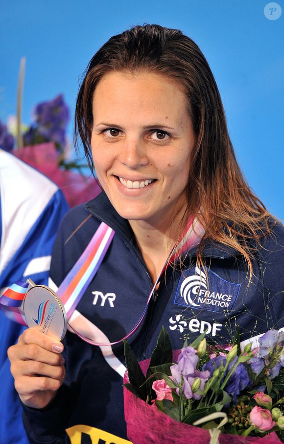 Laure Manaudou s'est offert sa première medaille internationale depuis quatre ans en remportant l'argent sur le 100 m dos à l'Euro-2012 en petit bassin. Chartres, le 23 novembre 2012 Agence / Bestimage
