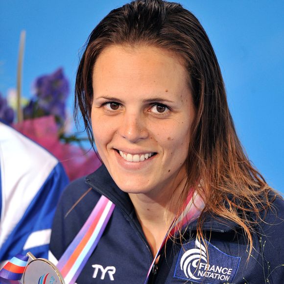 Laure Manaudou s'est offert sa première medaille internationale depuis quatre ans en remportant l'argent sur le 100 m dos à l'Euro-2012 en petit bassin. Chartres, le 23 novembre 2012 Agence / Bestimage