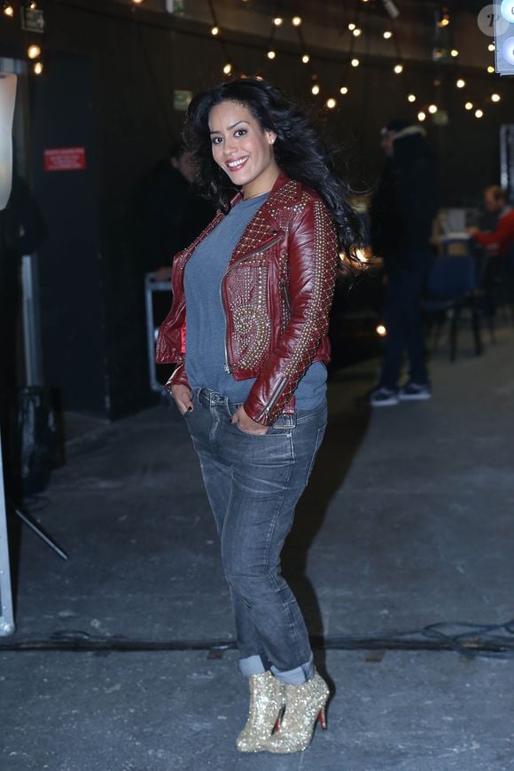 Exclusif - Amel Bent - Enregistrement de l'emission "La nouvelle generation chante Goldman" au Palais des Sports, qui sera diffusee sur TMC le 4 decembre 2013 BORDENAVE-MOREAU / BESTIMAGE