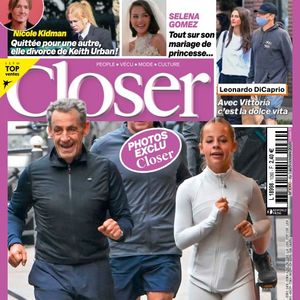 La Une du magazine Closer du 3 octobre avec Nicolas et Giulia Sarkozy