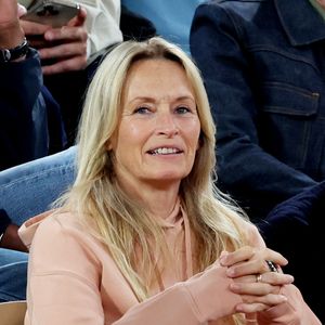 Estelle Lefébure dans les tribunes lors des Internationaux de France de Tennis de Roland Garros 2025, à Paris, France, le 5 juin 2025. © Jacovides-Moreau/Bestimage
