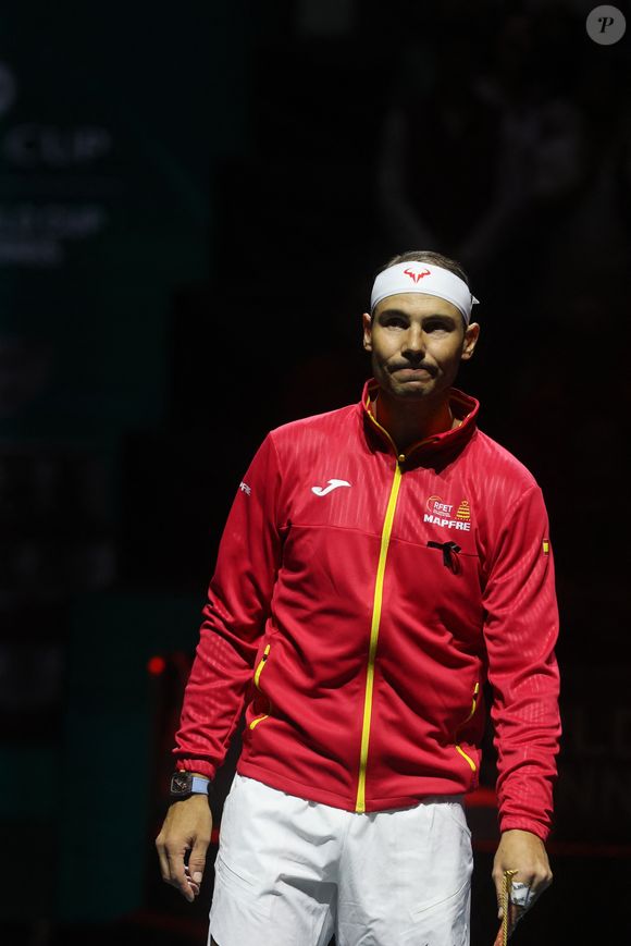 Rafael Nadal lors de la Davis Cup à Malaga le 19 novembre 2024. © Lorenzo Carnero/ZUMA Press Wire