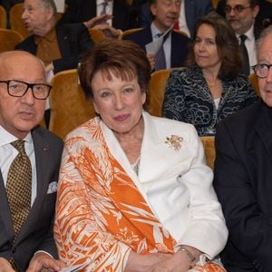 Laurent Fabius, Roselyne Bachelot - Le chef français multi étoile, Guy Savoy, vient d'être officiellement installé comme membre de l'Académie des Beaux-Arts. Une cérémonie qui s'est déroulée sous la coupole de l'Institut de France, à Paris, France, le 20 mai 2026. C'est la première fois qu'un chef intègre la prestigieuse institution. © Julien Sarkissian/Bestimage
