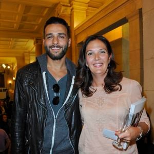 Maxim Nucci et Juliette Canet de Crozals au vernissage de l'exposition "Juste Humain" à l'université Descartes à Paris, le 18 juin 2012. Crédit Bestimage