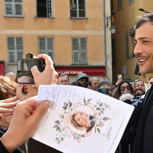 Steevy Boulay - Sorties des obsèques de Loana Petrucciani dans la cathédrale Sainte-Réparate à Nice le 10 avril 2026. © Bruno Bebert/Bestimage
