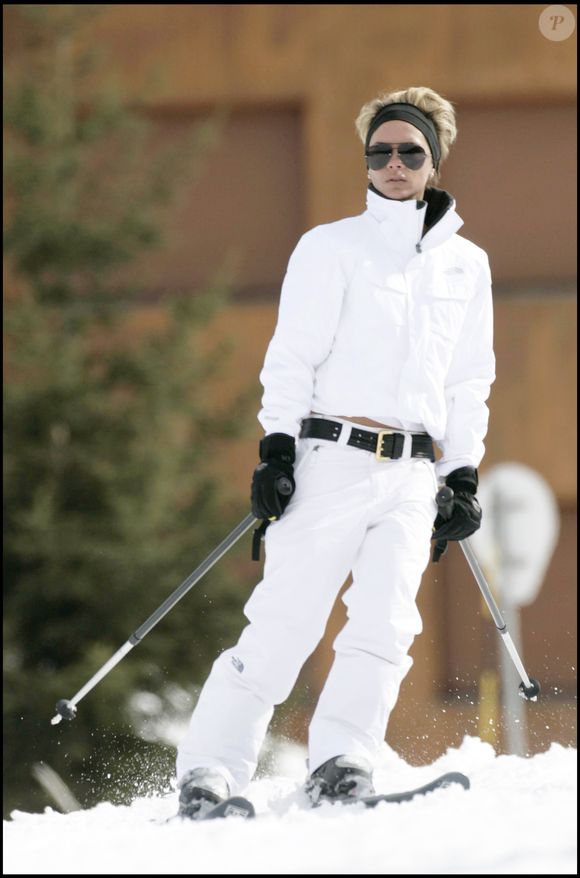 Victoria Beckham en vacances à Courchevel.

©BestImage