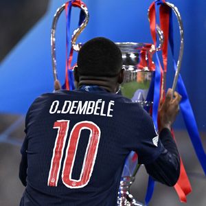 Ousmane Dembele' - Le PSG remporte la Ligue Des Champions 2025, pour la première fois de son histoire, face à l'Inter Milan (5-0) à l'Allianz Arena de Munich, le 31 mai 2025. Photo : Image Sport/PsnewZ/Bestimage