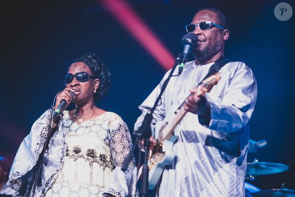 Le groupe malien Amadou & Mariam en concert à Turin lors du Festival Africa Now. Le 6 octobre 2018. © PacificPressAgency / Bestimage