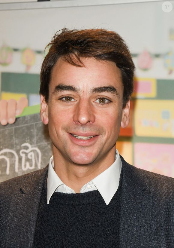 Julian Bugier lors de la clôture de l'opération "Levons le doigt pour l'éducation des filles" chez We Are à Paris, le 30 janvier 2020.

Photo : Coadic Guirec / Bestimage