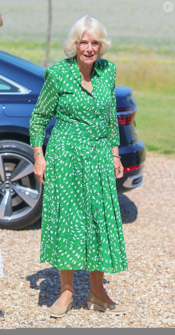 ©Alpha Press 10/07/2025
La reine Camilla (Camilla Parker Bowles, reine consort d'Angleterre) lors d'une visite pour célébrer le 50e anniversaire de la Wiltshire and Swindon Community Foundation à Manor Farm, à Calne.