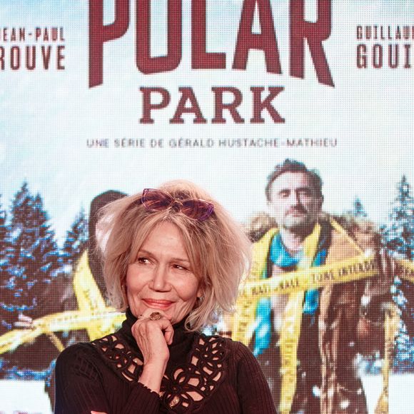 Clémentine Célarié lors de la remise du Prix Vidocq Jour 4 Serie Mania Festival international Lille 2024, à Lille, France, le 18 mars 2024. © Stéphane Vansteenkiste/Bestimage