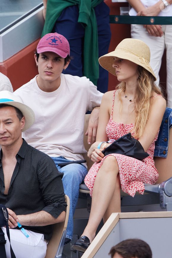 Kungs et Ivanka Smilenko - Célébrités en tribunes des Internationaux de France de tennis de Roland Garros 2023 à Paris le 11 juin 2023. © Jacovides-Moreau/Bestimage