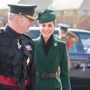 Kate Middleton assiste au défilé de la Saint-Patrick des Irish Guards à la caserne de Mons, Aldershot.
PA Photo/ Bestimage