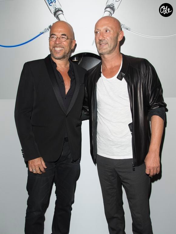 Pascal Obispo et Fabien Barthez - Présentation de la nouvelle marque de montre HYT au VIP Room à Paris le 7 septembre 2017. © Pierre Perusseau/Bestimage