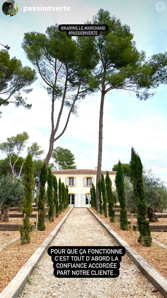 La nouvelle maison de Karine Le Marchand. Instagram