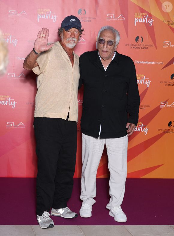 Olivier Marchal et Gérard Darmon - Soirée des nominés de la "Golden Nymph Party" lors de la 63ème édition du Festival de télévision de Monte-Carlo au Monte-Carlo Bay Hotel & Resort à Monaco le 17 juin 2024. © Denis Guignebourg/BestImage