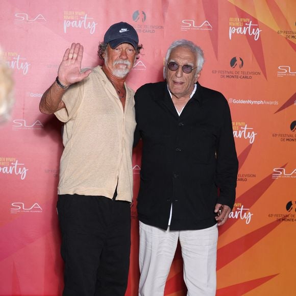 Olivier Marchal et Gérard Darmon - Soirée des nominés de la "Golden Nymph Party" lors de la 63ème édition du Festival de télévision de Monte-Carlo au Monte-Carlo Bay Hotel & Resort à Monaco le 17 juin 2024. © Denis Guignebourg/BestImage