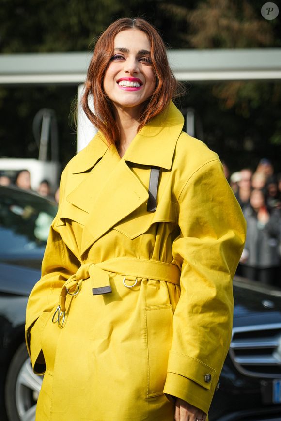 Miriam Leone au Tod’s fashion show pendant la Fashion Week de Milan le 28 février 2025 © Lucia Sabatelli/Bestimage