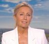 Dernier J.T de Anne-Sophie Lapix sur France 2 le 26 Avril 2025. © Capture d'ecran France TV via Bestimage
