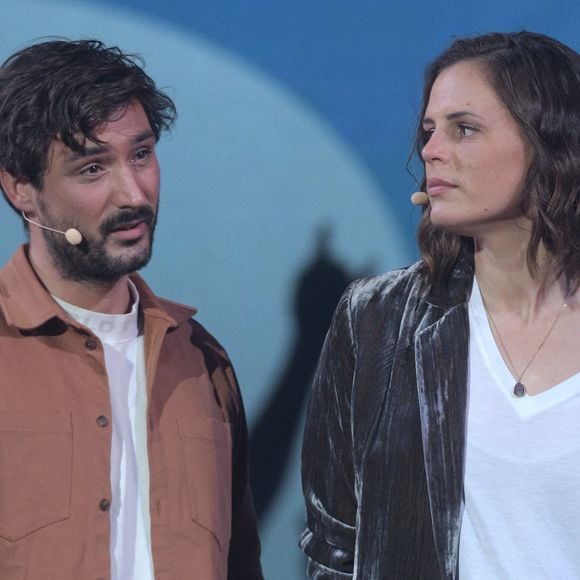 Jérémy Frérot, Laure Manaudou - Surprises - Enregistrement de l'émission "La Chanson secrète 11" à Paris, diffusée le 24 juin sur TF1.
© Cyril Moreau / Bestimage