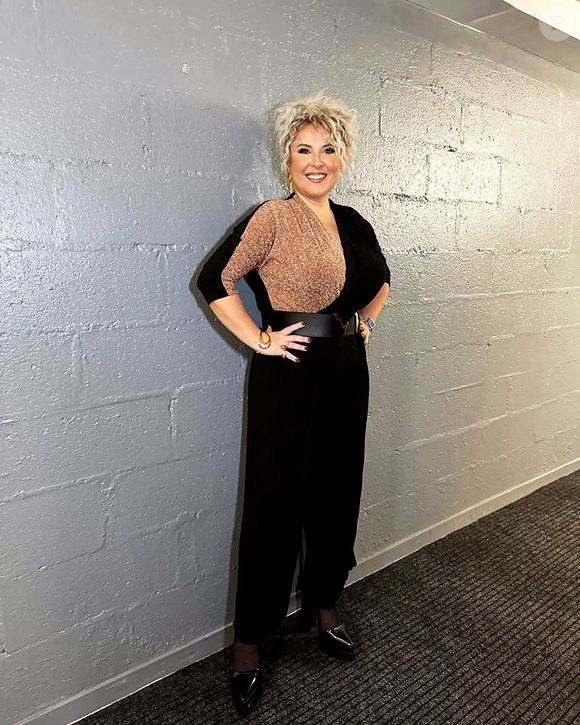 Marlène Schaff en coulisses de la "Star Academy.