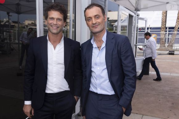 Numa Privat et Augustin Trapenard invité de D.Burki pour Culture Box lors du 75ème Festival International du Film de Cannes, France. © Jack Tribeca/Bestimage