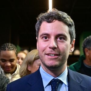 Le secrétaire général de Renaissance, Gabriel Attal, lors de la 62ème édition du Salon international de l'agriculture (SIA) à Paris Expo Porte de Versailles, à Paris, France, le 22 février 2026. © Christian Liewig/Bestimage