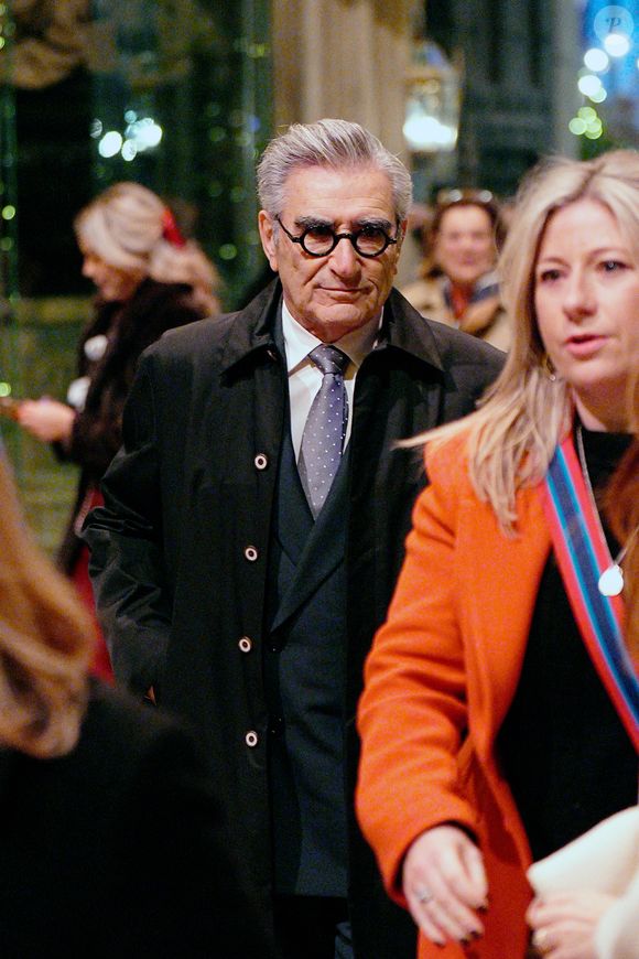 Le comédien canadien Eugene Levy arrive à l'Abbaye de Westminster à Londres pour assister à la cérémonie de chants de Noël "Together At Christmas", le 5 décembre 2025. PA Photo/ Bestimage