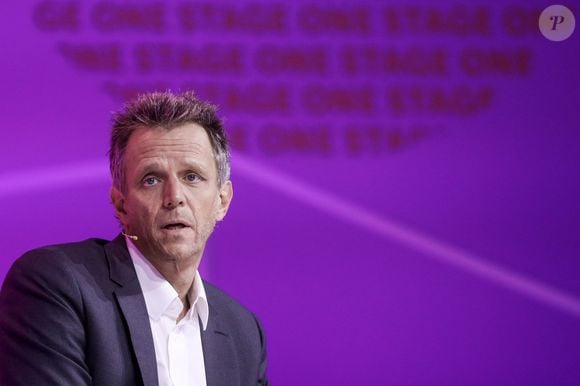 Alexandre Bompard, président-directeur général de Carrefour et le président-directeur général de la multinationale française de publicité et de relations publiques Publicis Groupe, Arthur Sadoun durant un débat au salon Viva Technology (VivaTech 2023) au Paris Expo Porte de Versailles à Paris, France, le 15 juin 2023. © Stéphane Lemouton/Bestimage