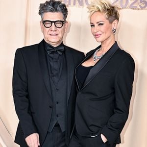 Marc Lavoine et sa compagne Adriana Karembeu à la soirée du Beauty Ball 2026 au château de Bratislava, en Slovaquie, le 16 janvier 2026. © ProfiMedia/Bestimage