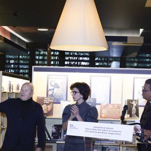 Signature de la 2ème convention entre Fimalac et le Musée du Quai Branly, en présence de Marc Ladreit de Lacharrière, Rachida Dati et Emmanuel Kasarhérou, Paris, France, le 28 fevrier 2025. © Jack Tribeca / Bestimage