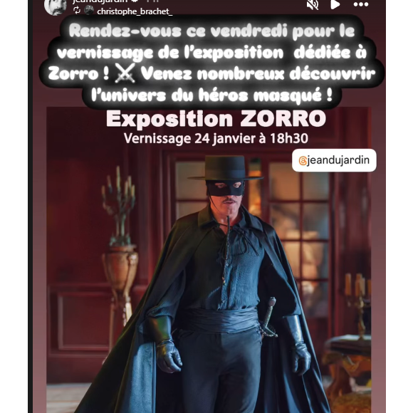 Story Instagram de Jean Dujardin.