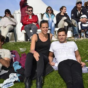Laure Manaudou et son frère Florent Manaudou - People au "GPA Jump Festival" à Cagnes-sur-Mer, le 29 mars 2014.