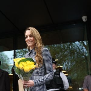 La princesse de Galles (Catherine "Kate" Middleton, princesse de Galles), marraine d'Anna Freud, lors d'une visite à l'organisation caritative pour la santé mentale des enfants dans le nord de Londres, pour discuter du rôle vital des relations et des liens dans la formation des bébés, des enfants et des jeunes gens pour l'avenir. Photo par PA Photo/ Bestimage
