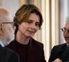 Caroline Fourest, journaliste et Michel Boujenah, comédien étaient également présents à la cérémonie.
Caroline Fourest, journaliste et Michel Boujenah, comédien, lors de la remise du prix Jean Pierre-Bloch de la LICRA, à l Elysée, le 2 avril 2025. © Eric Tschaen / pool / Bestimage
