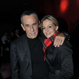 Exclusif - Thierry Ardisson et sa femme Audrey Crespo-Mara - Cocktail pour le film "Un début prometteur" au Buddha-Bar à Paris, le 24 septembre 2015.