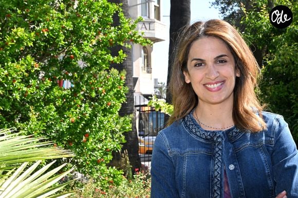 Sonia Mabrouk durant la 27ème  édition du Festival du Livre de Nice, installé sur le jardin Albert 1er, du 3 au 5 juin 2023. © Bruno Bebert / Bestimage