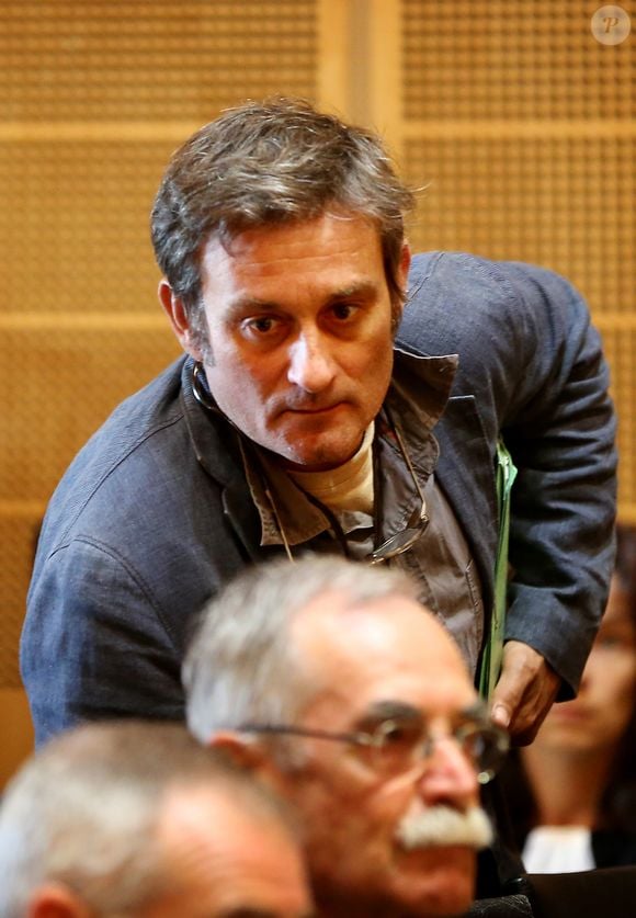 Archive - François Saubadu dernier compagnon de Kristina Rady (ex-femme de Bertrand Cantat), est convoqué au tribunal de Grande Instance de Bordeaux, France, le 1 septembre 2014. Il a accusé Bertrand Cantat de violences envers Kristina. © Patrick Bernard-Quentin Salinier / Bestimage