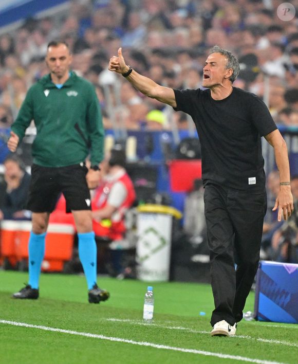 Luis Enrique lors de la Finale de la Ligue Des Champions 2025 "PSG - Inter Milan" à l'Allianz Arena de Munich, le 31 mai 2025. / © Christian Liewig/Bestimage