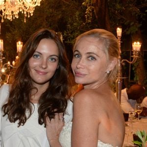Exclusif - Emmanuelle Béart avec sa maman Geneviève Galéa et sa fille Nelly Auteuil - 20ème édition de la soirée Blanche aux Moulins de Ramatuelle à Saint-Tropez le 12 juillet 2015. 
© Rachid Bellak / LMS / Bestimage