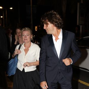 Anne Elisabeth Lemoine et Bertrand Chameroy après un dîner lors du 77e Festival de Cannes à Cannes, France, le 20 mai 2024. Photo by Aissaoui Nacer/Splash News/ABACAPRESS.COM